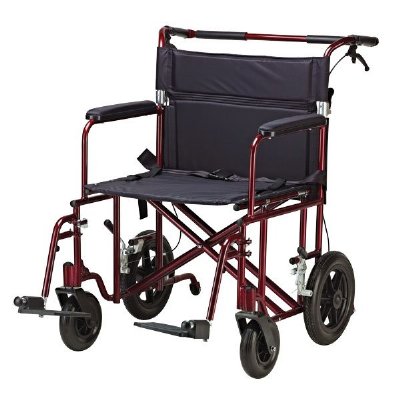 Drive Medical 22" Bariatric Aluminum Transport Chair