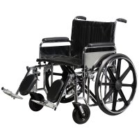 Show product details for Drive Medical Sentra Heavy Duty Wheelchair - 22" Wide x 18" Deep - Detachable Desk Arm