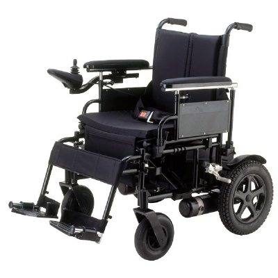 Drive Medical Cirrus Power Wheelchair - 18" Wide - Flip-Back Full-Length Arms - Footrests