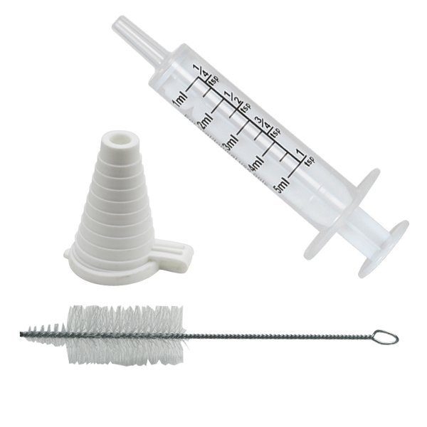 Oral Syringe with Cleaning Brush and Dosage Korc