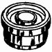 Show product details for 114-106 Wheelchair Bearing Housing and Bearing for Invacare Fork Stem