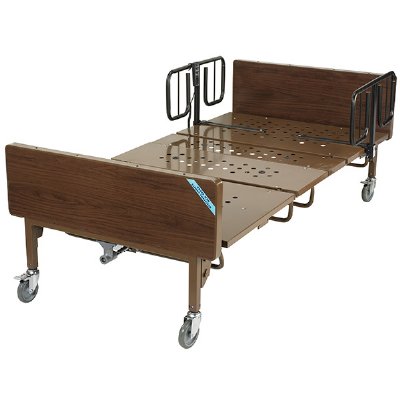 Drive Medical Full Electric Bariatric Bed with 1 pair T-Rails