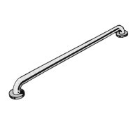 Show product details for Stainless Steel Straight Grab Bar 1 1/4" X 42", with Flange Covers