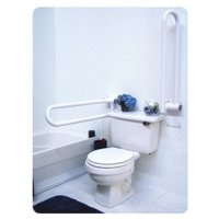 Show product details for HealthCraft PT Rail, 28", Swing-Up Choose Side, White