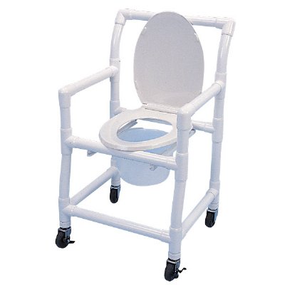 Standard Wheeled Commode Chair, 12qt Pail