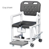Show product details for IPU Elite Shower Chair with Footrest and Drop Arm