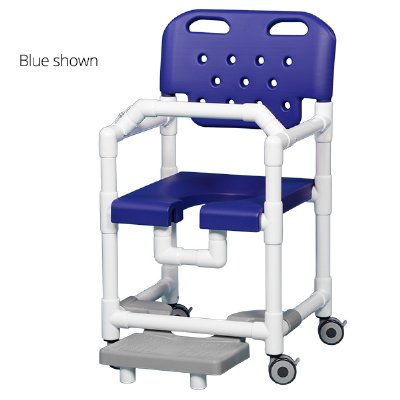 IPU Elite Shower Chair with Footrest and Lap Bar