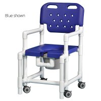 Show product details for IPU Elite Shower Commode Chair with Anti-Tip Design