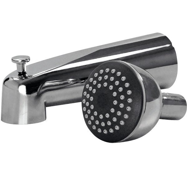 Hot Stop AntiScald Shower Head and Tub Spout with Diverter