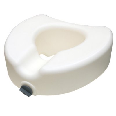 Lock-On Raised Toilet Seat - Without Arms