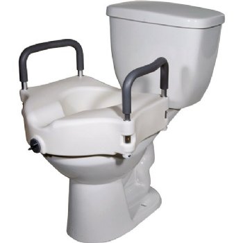 Clamping Raised Toilet Seat - With Removable Arms