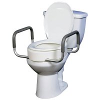Show product details for Drive Medical Premium Seat Rizer with Removable Arms, Fits Standard Toilets