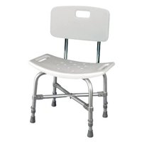 Show product details for Drive Deluxe Heavy-Duty Bath Bench with Back - Weight Capacity - 500 lbs.