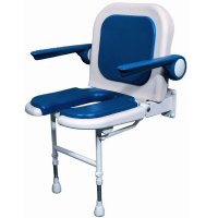 Show product details for AKW Wall Mounted Fold Up Shower Chair