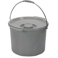 Show product details for Drive Medical Commode Bucket with Handle and Cover, 12 qt.