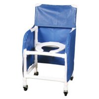 Show product details for MJM Privacy Skirt for 22" PVC Shower/Commode Chair