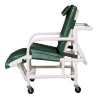 Show product details for PVC Geri-Chair - 18" Petite with Legrest & Footrest