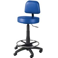 Show product details for Winco Gas Lift Lab Stool with Back