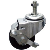 Show product details for Innovative Products Relacement 3"x1-1/4" Heavy Duty Threaded Casters, Set 2-lock / 2-nonlock