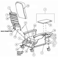 Show product details for Winco Seat Frame with Mechanisms for Model 655