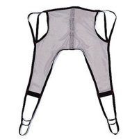 Show product details for 4-Point Hoyer Bath Sling - Nylon Mesh - Small Gray