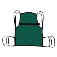 Show product details for 4-Point Hoyer One-Piece Sling with Positioning Strap - Large Green
