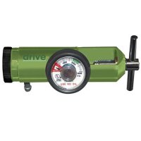 Show product details for Drive Mini Click Style Oxygen Regulator w/Barb Outlet & 870 Yoke Connection, 0-8 lpm