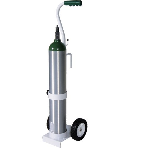 MRI Oxygen Cart w/ Bed Hook