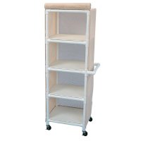Show product details for Full Quality Linen Cart with 4 Shelves, 24" x 20"