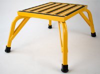 Show product details for Industrial Safety Step Stool 12 Inch Tall - 15 x 19