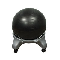 Show product details for CanDo Ball Stool - Plastic - Mobile - No Back - Adult Size - with 22", Choose Color