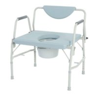 Show product details for DLX Bariatric Drop Arm Commode