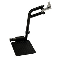 Show product details for Footrests Complete Hemi, Cam-Lock w/ Black Plastic Footplates, Pair