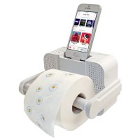 Stereo Dock for iPod Bath Tissue Holder