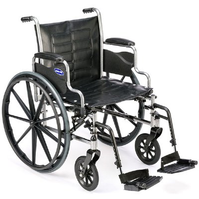 Invacare Tracer EX2 Wheelchair - 16" Wide x 16" Deep - Detachable Desk Arms