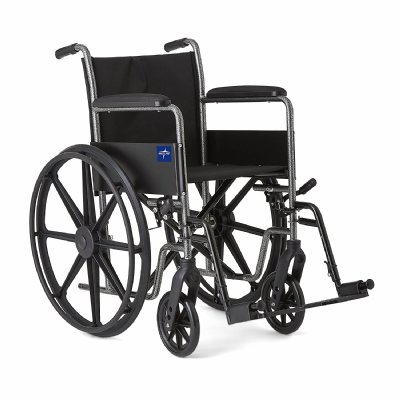 Medline K1 Basic Wheelchair with Fixed Full Arms