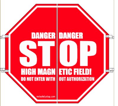 MRI Split, Swinging Stop Sign