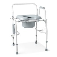 Show product details for Padded Drop Arm Commode