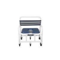 Show product details for Deluxe New Era Infection Control Shower Commode Chair, 30" Internal Width, 710 lbs. Weight Capacity