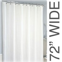 Show product details for 72"W Sure Chek Shower Curtain 