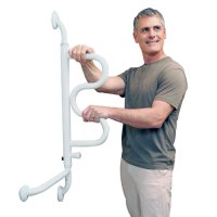 Show product details for Standers Pivoting Curved Grab Bar