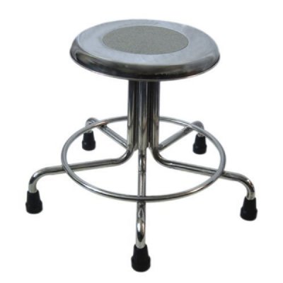MRI Non-Magnetic Adjustable Height Doctor Stool with Rubber Tips, 21" to 27"