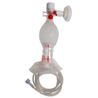 Show product details for MRI Non-Magnetic Resuscitator Pediatric Bag with Neonate Mask - Disposable, Case of 6