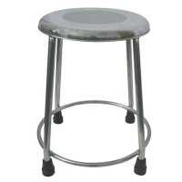Show product details for MRI Non-Magnetic Fixed Height Seat Stool with Rubber Tips