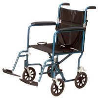 Show product details for Drive Medical 17" Wide Fly Weight Aluminum Transport Chair