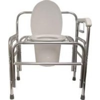 Show product details for Heavy-Duty Commode - No Right Arm - Weight Capacity 850 lbs.