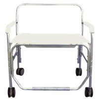 Show product details for Heavy-Duty Shower/Commode Chair without Commode Opening & Removable Arms