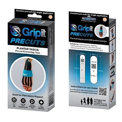 Gripit PRECUT - Plantar Fasciitis , Choose Color