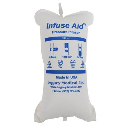 Infuse Aid Pressure Infuser 500mL, Bag Only, 24/case