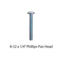 Show product details for Invacare Phillips Pan Head Screw, 8-32 X 1/4"